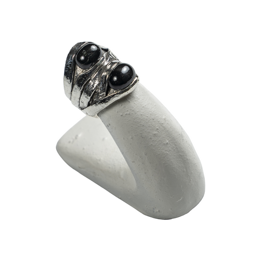 Black Star Cabochon Ring