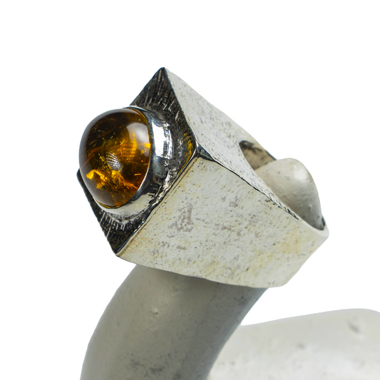 Citrina Silver Ring