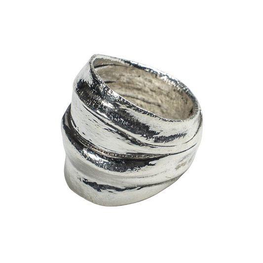 Folded Silver Ring