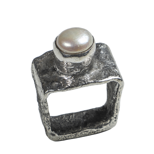 Square Pearl Ring