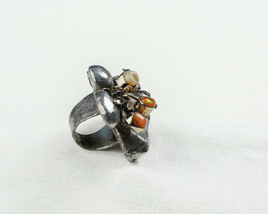 Three Opal Ring