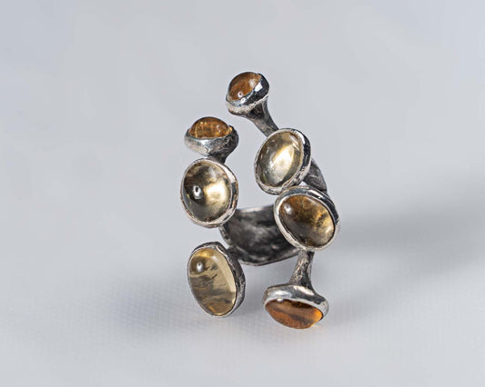 Silver & Citrine Ring