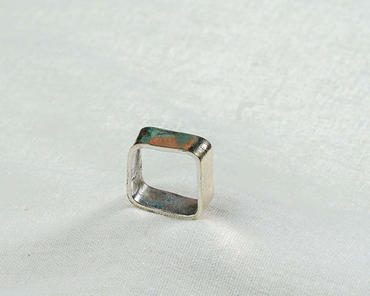 Contoured Gold & Silver Ring