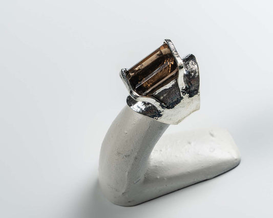 Faceted Quartz Ring