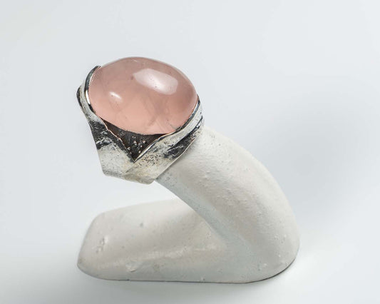 Wrapped Rose Quartz Ring