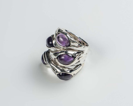 Amethyst Silver Ring