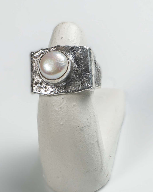Square Pearl Ring