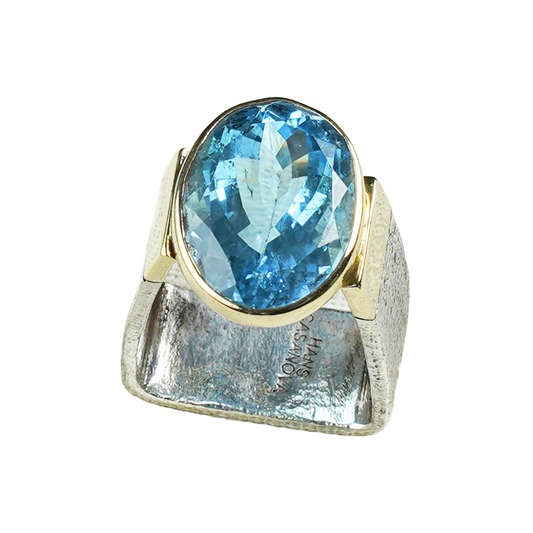Silver & Topaz Ring
