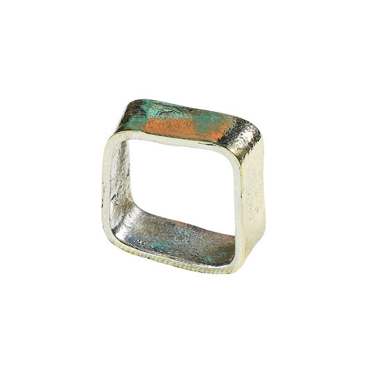 Contoured Gold & Silver Ring